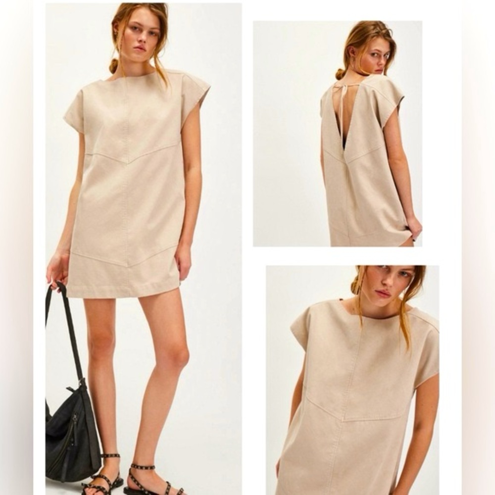 Free People Sawyer Mini Dress - Size S (Vegan Suede)